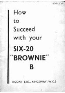 Kodak Brownie Six-20 Model B manual. Camera Instructions.